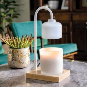 White Wood Arched Lamp