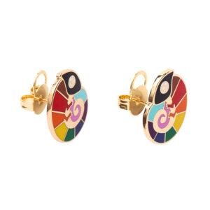 Carmel's Colourful Enamel Stud Earrings 2