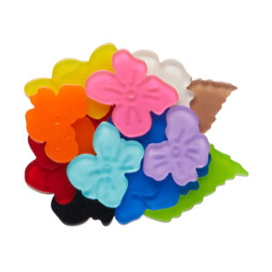 Rainbow Heartfelt Hydrangea Brooch 1