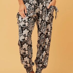 Floral Print Boho Harem Pants P5